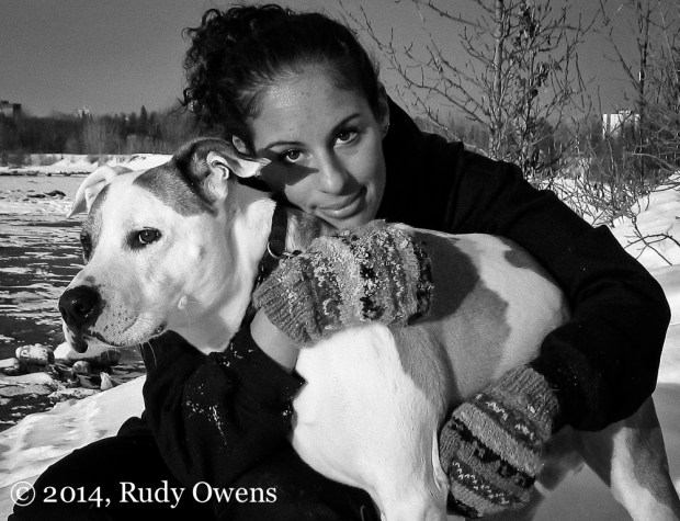 The dog, our natural security blanket