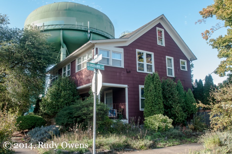 Water Tower and House Portland
