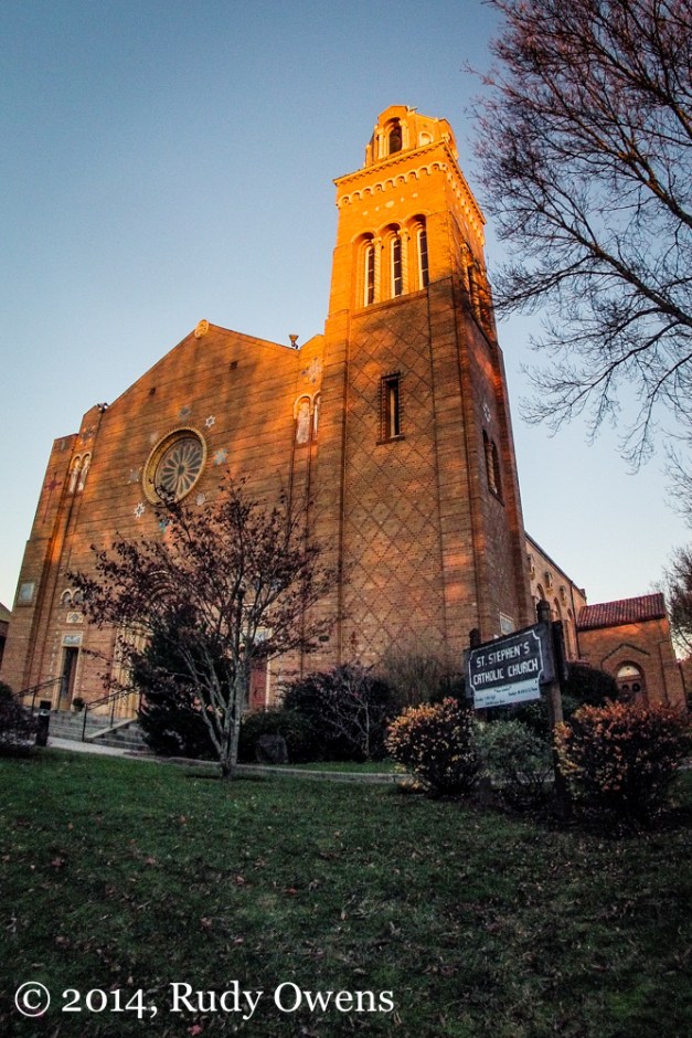 St. Stephen Catholic Church at Sunset Photograph