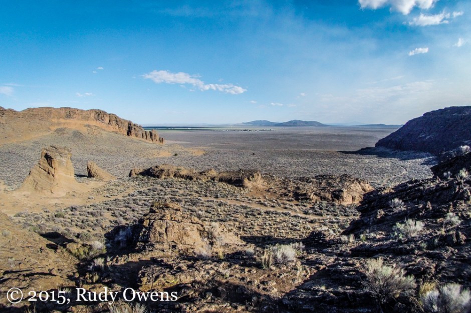 Inside the Fort Rock Crater