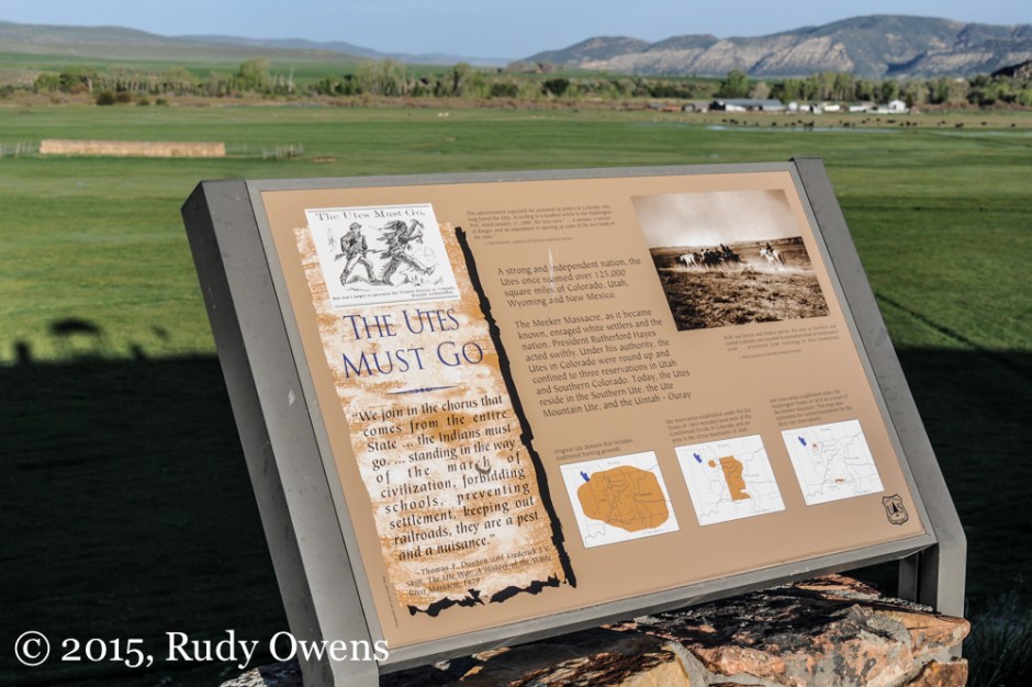 Utes Must Go Sign Meeker