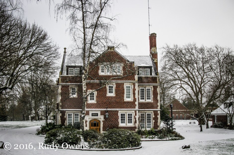 Reed College Old Dorm Block Snow Storm, 2016