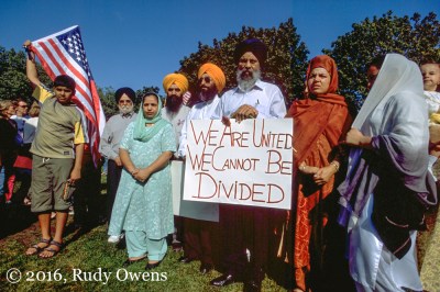 The Seattle Sikh community gathered days after 9-11 at the Seattle Center to express both their loyalty and concern in the aftermath of the attacks.